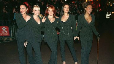 Spice Girls at the Spiceworld film premiere in London in 1997